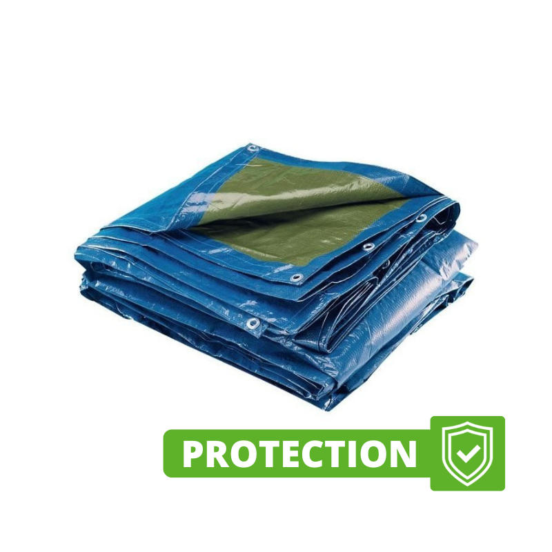 Bâche Protection 3 x 5 m 240 g/m² - Bâche Solide et Etanche