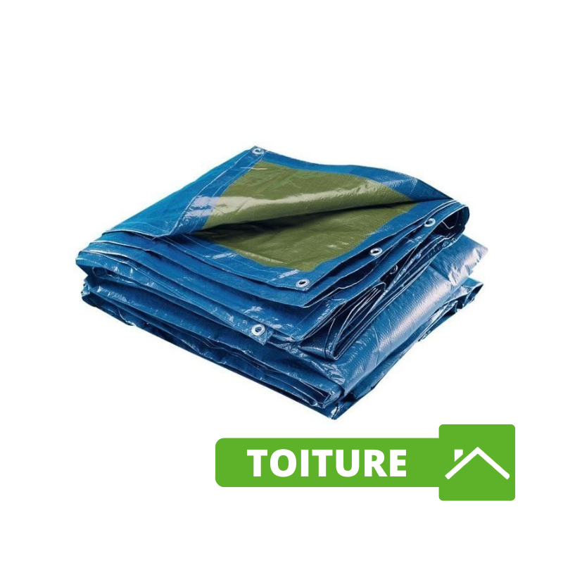 copy of Bâche de Protection 5x8 m 250 g/m² - Bâche Chantier, BTP et Travaux