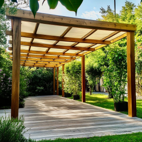 Toile Pergola bois Sur Mesure - Bâche pergola bois sur mesure